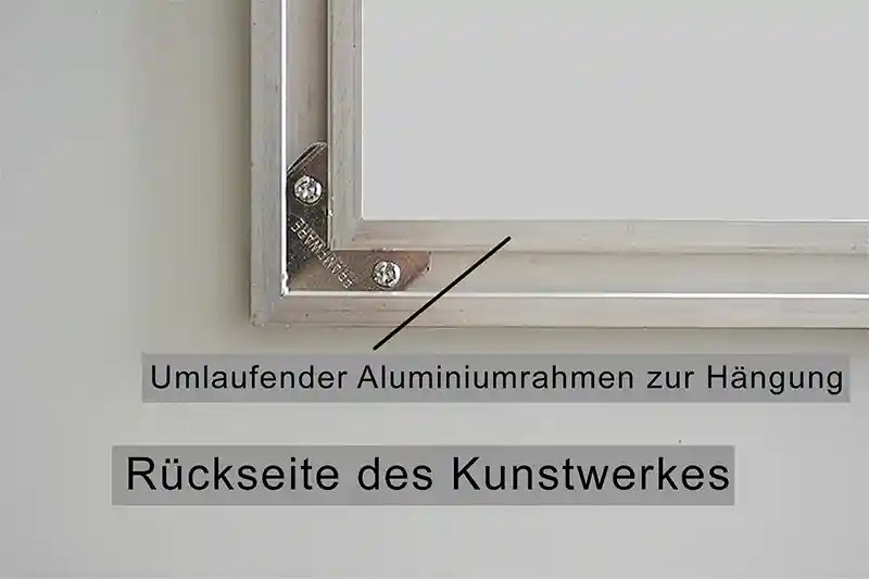 Rückseite Alu-Dibond zur Hängung