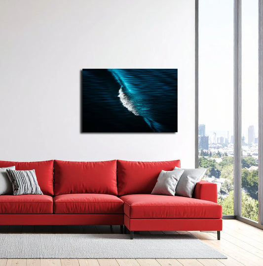 Großformatige maritime Fotokunst Homage von Malte Lüdemann als eleganter Blickfang im modernen Wohnzimmer oder Büro